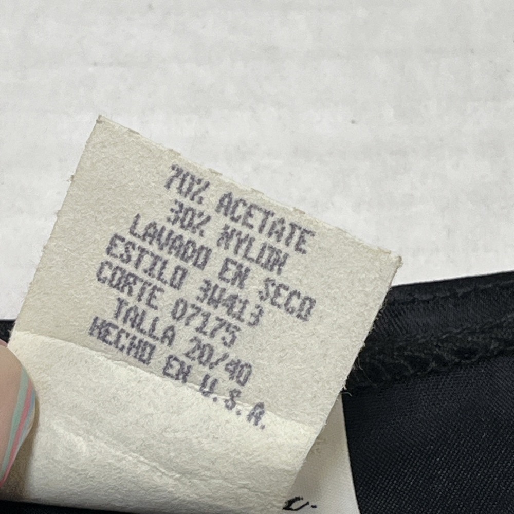 Vintage California Connection Vest Womens 20 Dark Velvet Floral Metallic Outline - Picture 5 of 8